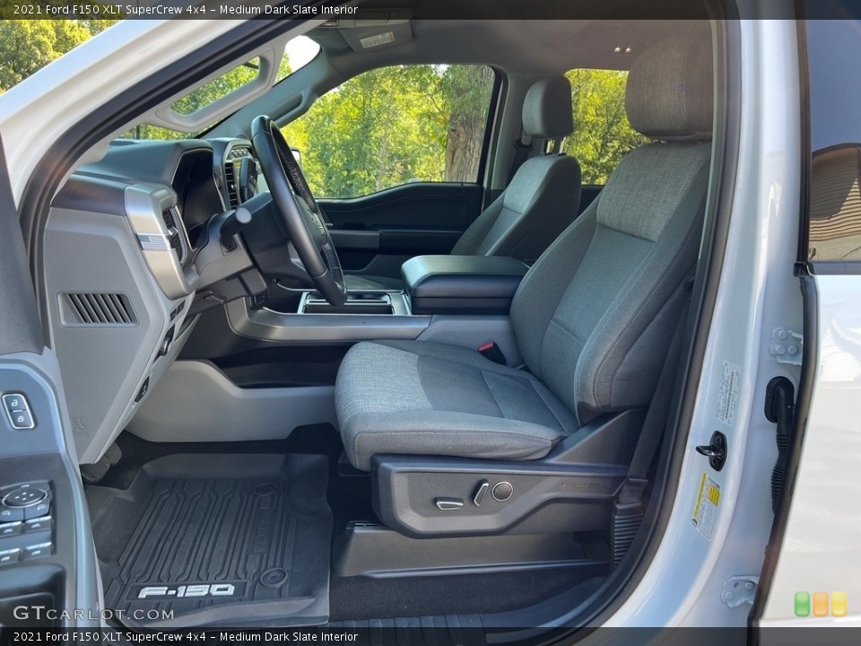Medium Dark Slate Interior Photo for the 2021 Ford F150 XLT SuperCrew 4x4 #146646545