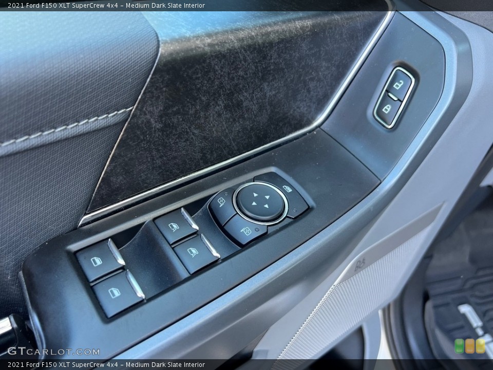 Medium Dark Slate Interior Door Panel for the 2021 Ford F150 XLT SuperCrew 4x4 #146646571