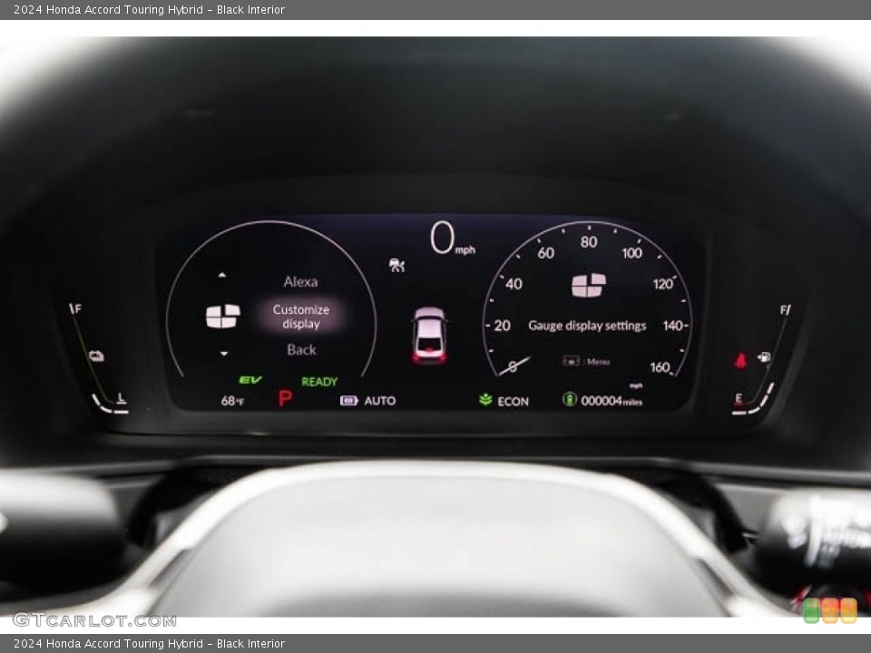 Black Interior Gauges for the 2024 Honda Accord Touring Hybrid #146646667
