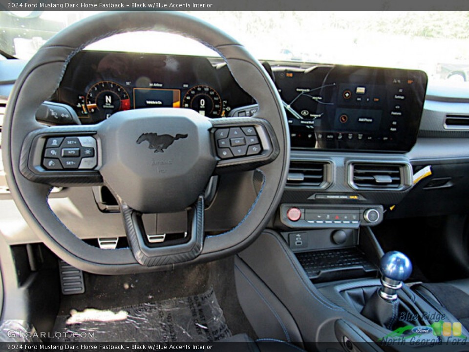 Black w/Blue Accents Interior Dashboard for the 2024 Ford Mustang Dark Horse Fastback #146646931