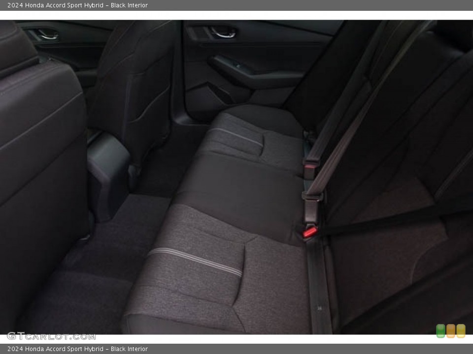 Black Interior Rear Seat for the 2024 Honda Accord Sport Hybrid #146647306
