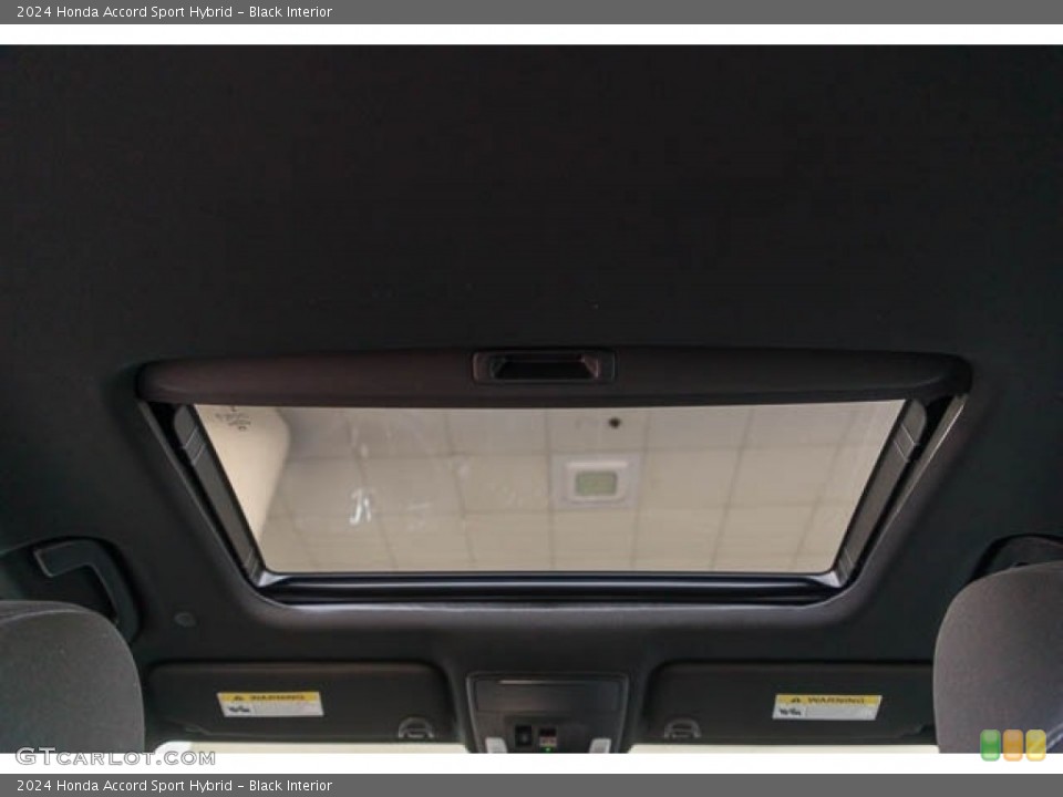 Black Interior Sunroof for the 2024 Honda Accord Sport Hybrid #146647487