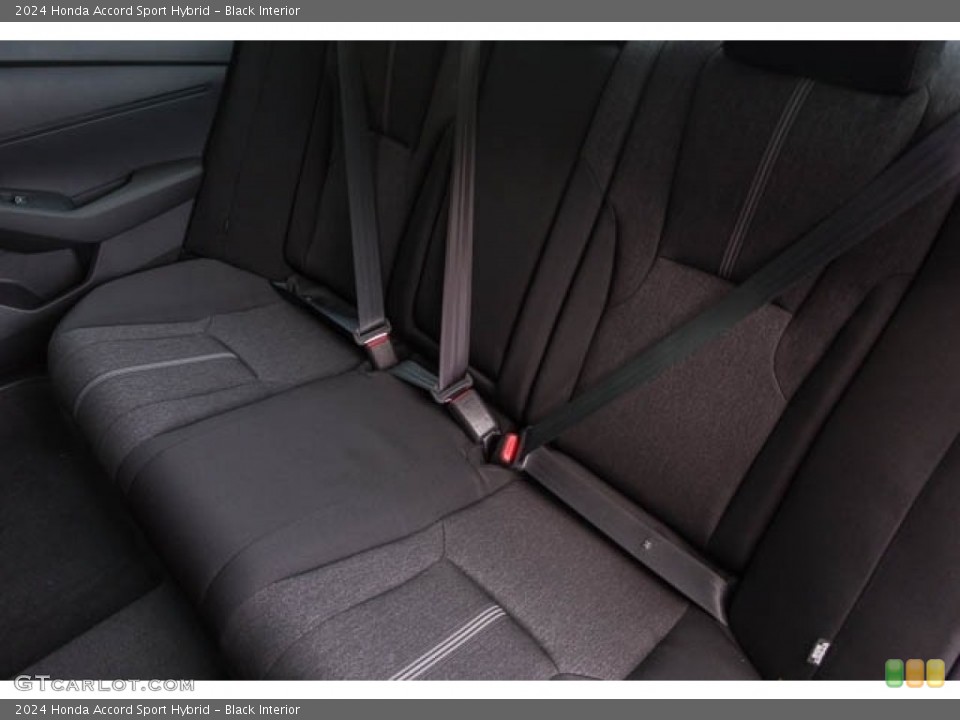Black Interior Rear Seat for the 2024 Honda Accord Sport Hybrid #146647502