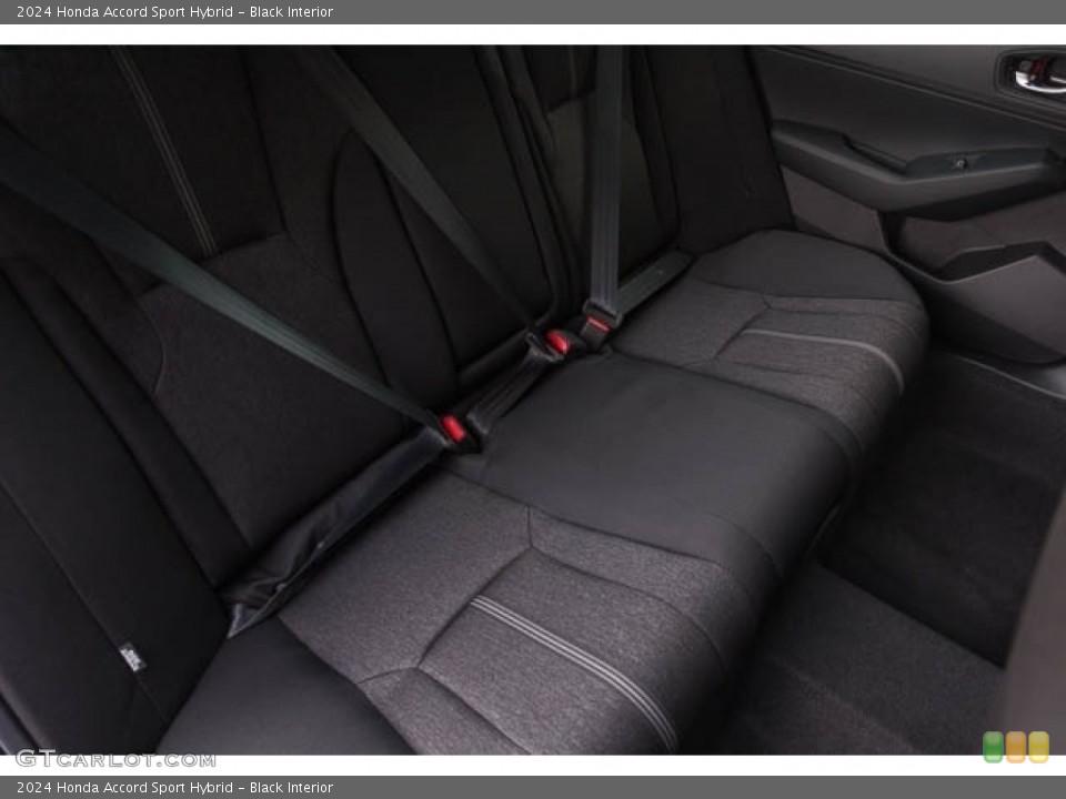 Black Interior Rear Seat for the 2024 Honda Accord Sport Hybrid #146647539