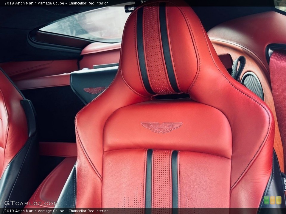Chancellor Red Interior Front Seat for the 2019 Aston Martin Vantage Coupe #146647586