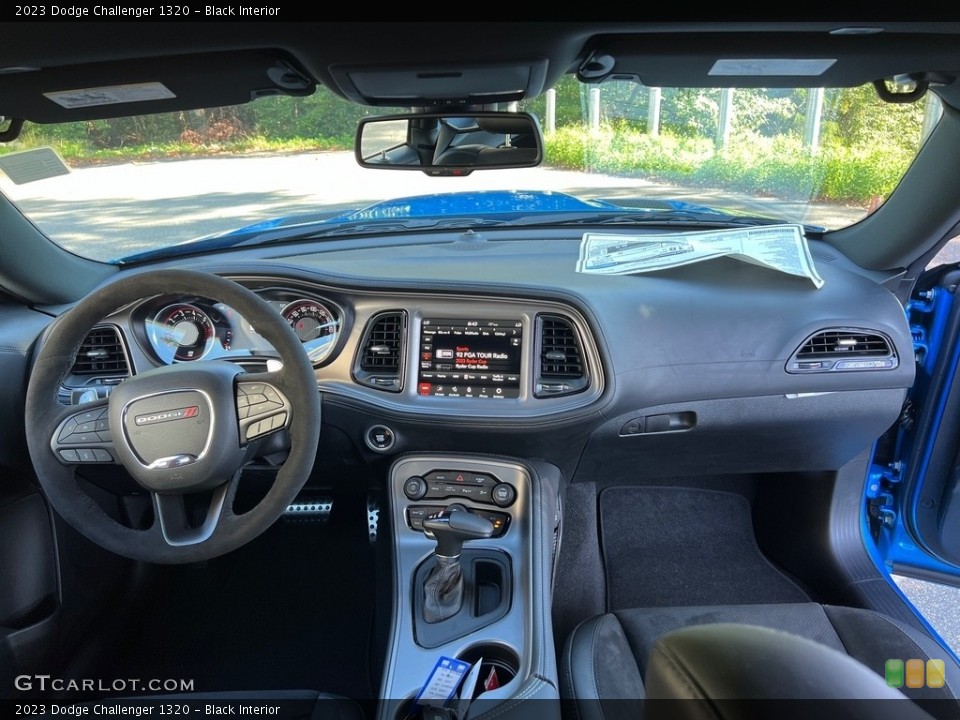 Black Interior Dashboard for the 2023 Dodge Challenger 1320 #146647988