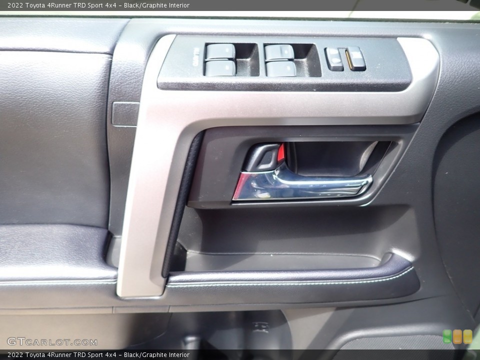 Black/Graphite Interior Door Panel for the 2022 Toyota 4Runner TRD Sport 4x4 #146648237