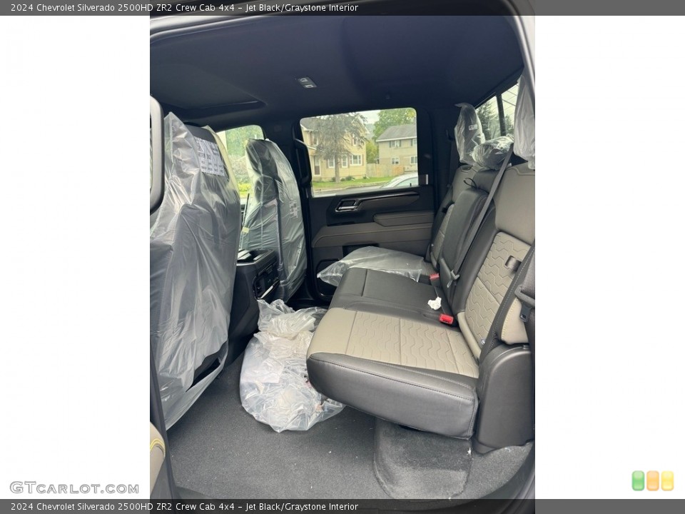 Jet Black/Graystone Interior Rear Seat for the 2024 Chevrolet Silverado 2500HD ZR2 Crew Cab 4x4 #146648495