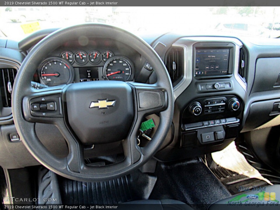 Jet Black Interior Dashboard for the 2019 Chevrolet Silverado 1500 WT Regular Cab #146648684