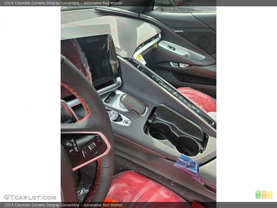 Adrenaline Red Interior Controls for the 2024 Chevrolet Corvette Stingray Convertible #146648717