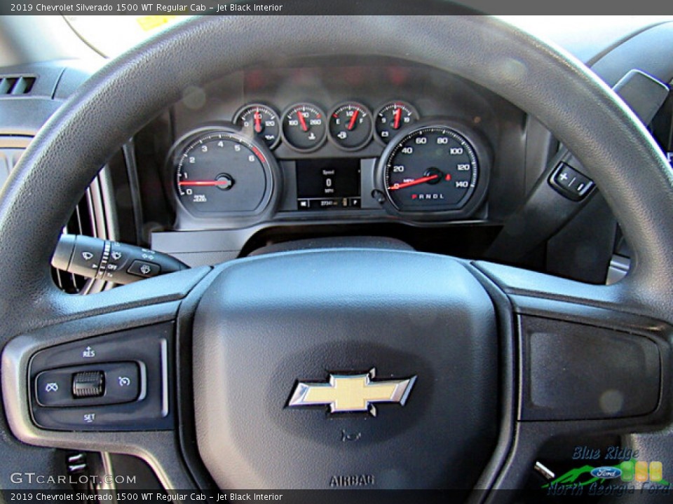 Jet Black Interior Steering Wheel for the 2019 Chevrolet Silverado 1500 WT Regular Cab #146648744