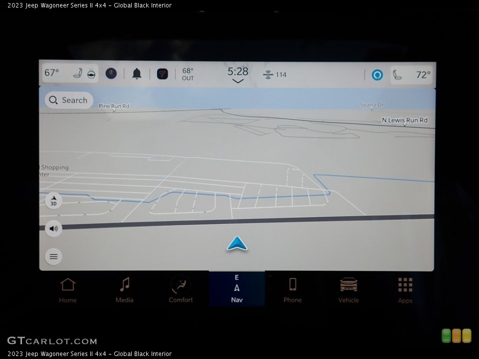 Global Black Interior Navigation for the 2023 Jeep Wagoneer Series II 4x4 #146648894