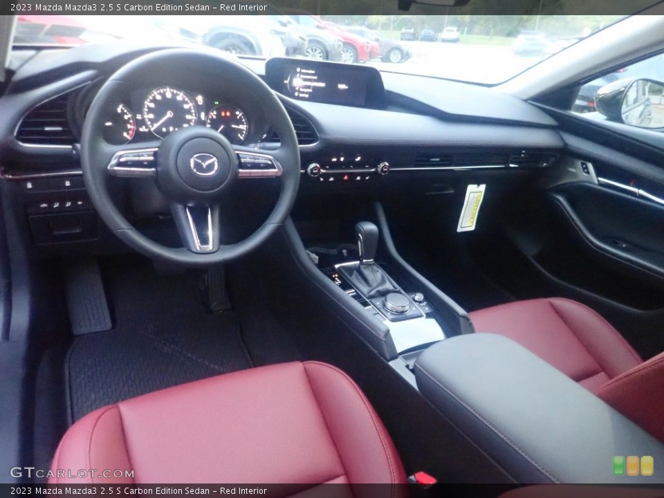 Red Interior Photo for the 2023 Mazda Mazda3 2.5 S Carbon Edition Sedan #146649306