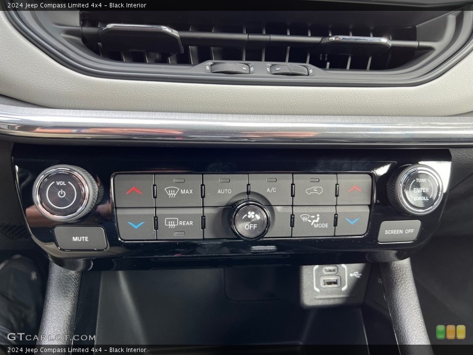 Black Interior Controls for the 2024 Jeep Compass Limited 4x4 #146649687