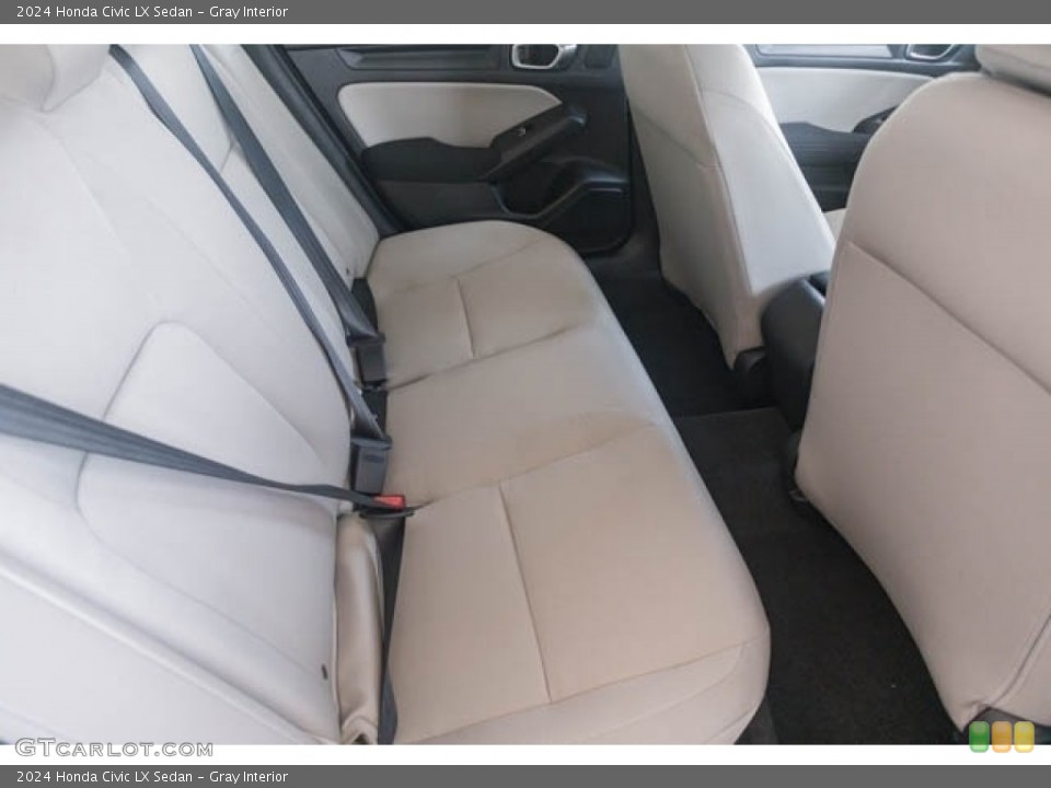 Gray Interior Rear Seat for the 2024 Honda Civic LX Sedan #146649768