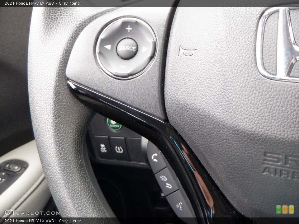Gray Interior Steering Wheel for the 2021 Honda HR-V LX AWD #146650284