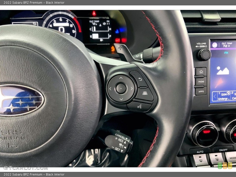 Black Interior Steering Wheel for the 2022 Subaru BRZ Premium #146650413