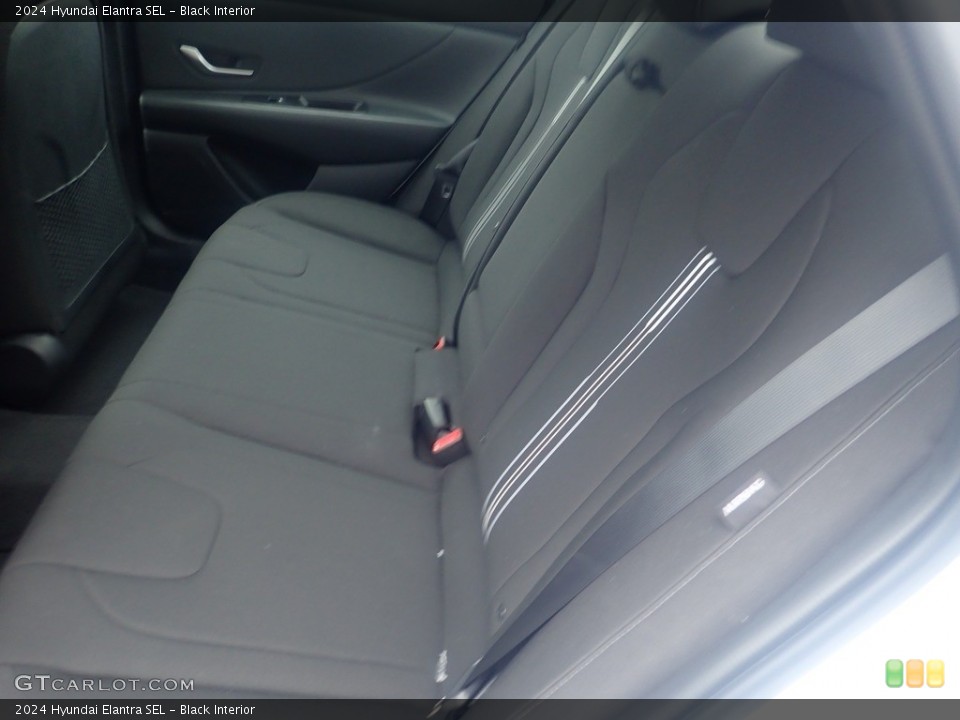 Black Interior Rear Seat for the 2024 Hyundai Elantra SEL #146650833