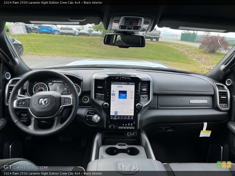 Black Interior Dashboard for the 2024 Ram 2500 Laramie Night Edition Crew Cab 4x4 #146650890