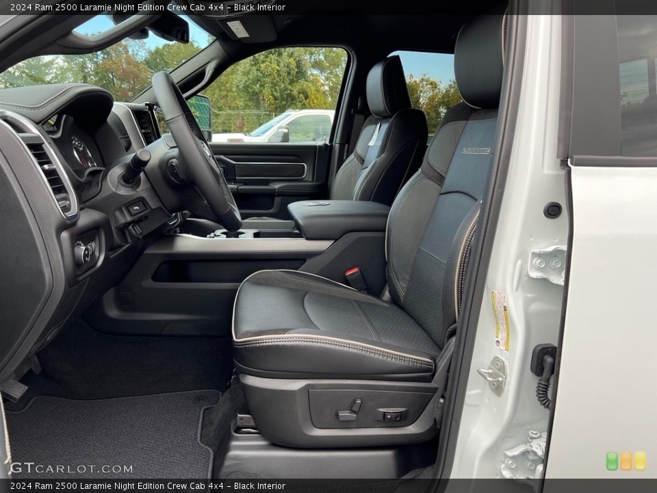 Black Interior Photo for the 2024 Ram 2500 Laramie Night Edition Crew Cab 4x4 #146650908