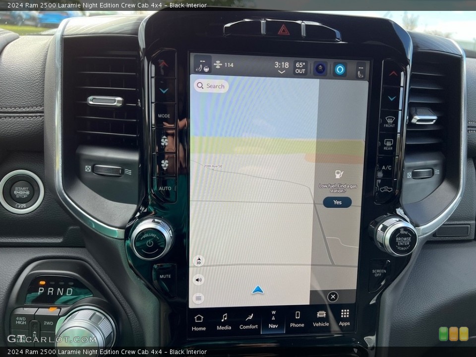 Black Interior Navigation for the 2024 Ram 2500 Laramie Night Edition Crew Cab 4x4 #146651127