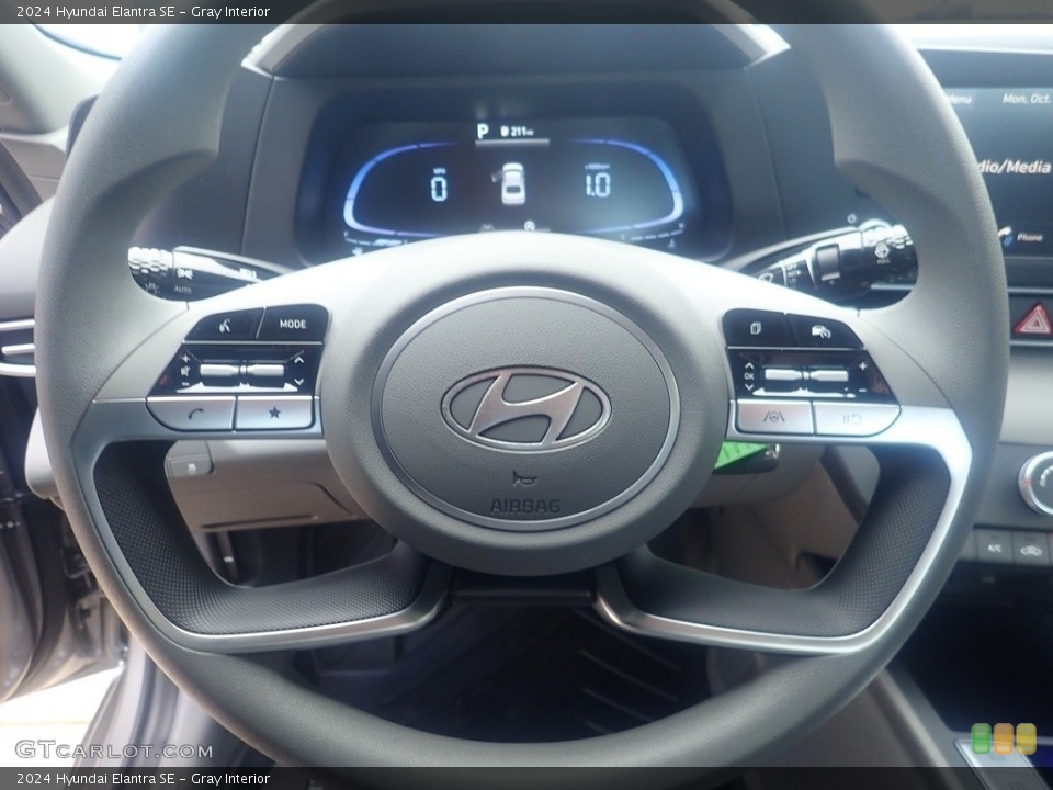 Gray Interior Steering Wheel for the 2024 Hyundai Elantra SE #146651443