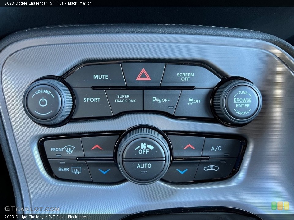 Black Interior Controls for the 2023 Dodge Challenger R/T Plus #146651657