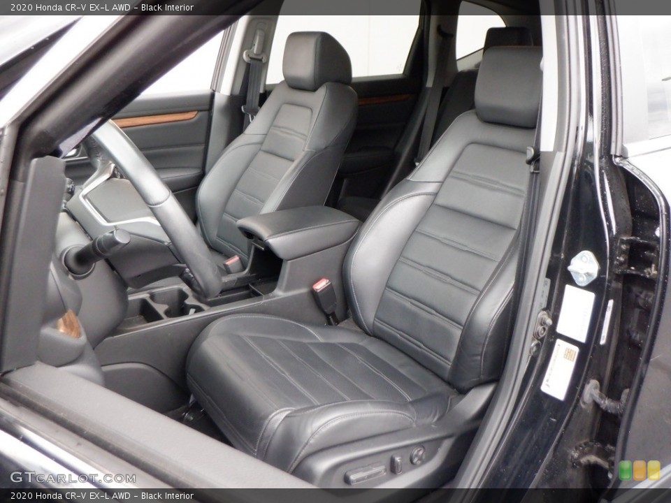 Black Interior Front Seat for the 2020 Honda CR-V EX-L AWD #146651808