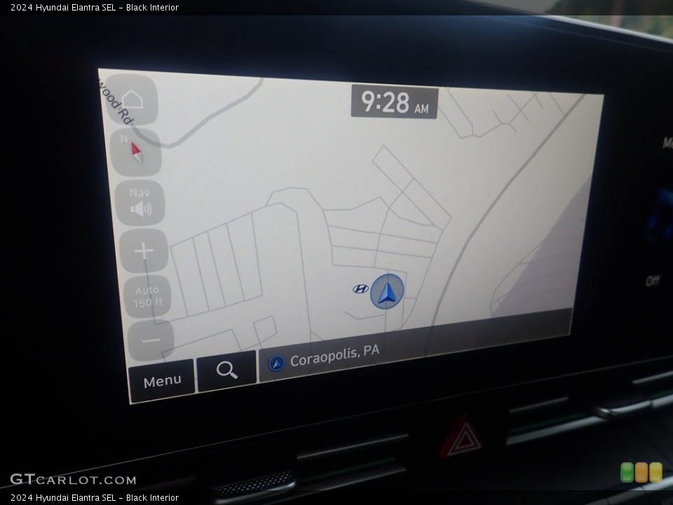 Black Interior Navigation for the 2024 Hyundai Elantra SEL #146652006