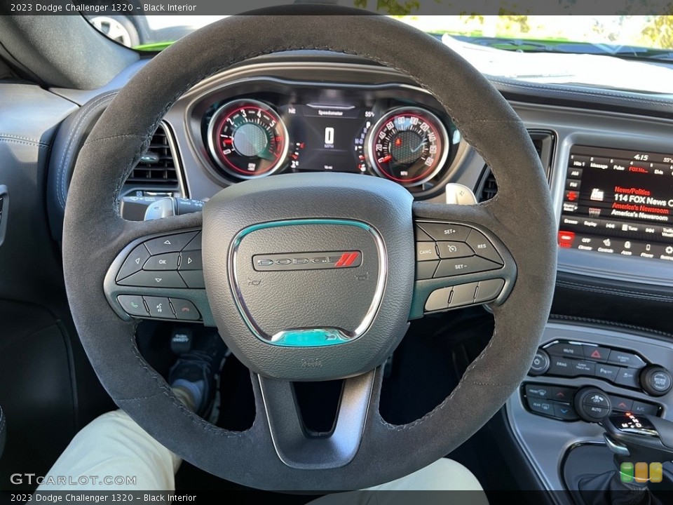 Black Interior Steering Wheel for the 2023 Dodge Challenger 1320 #146652384