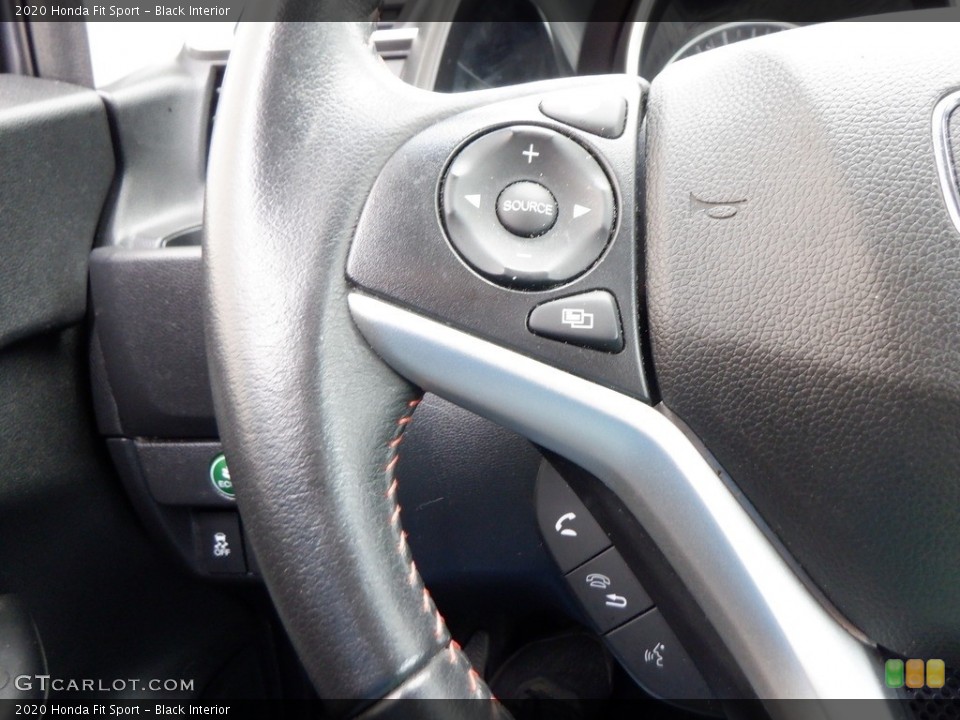 Black Interior Steering Wheel for the 2020 Honda Fit Sport #146652796