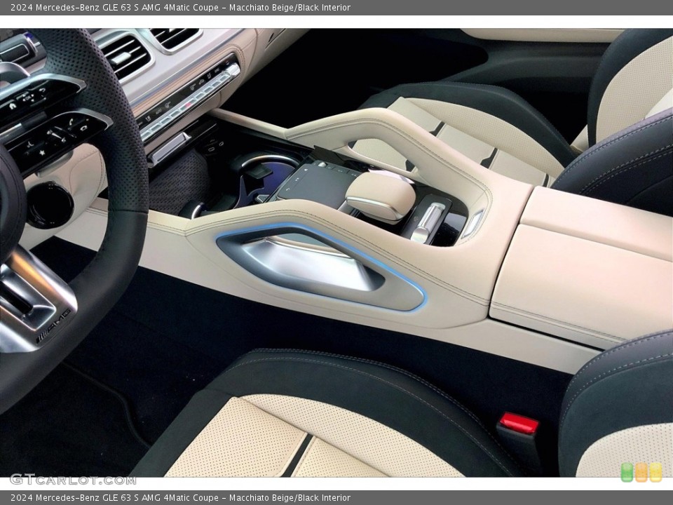 Macchiato Beige/Black Interior Controls for the 2024 Mercedes-Benz GLE 63 S AMG 4Matic Coupe #146652799