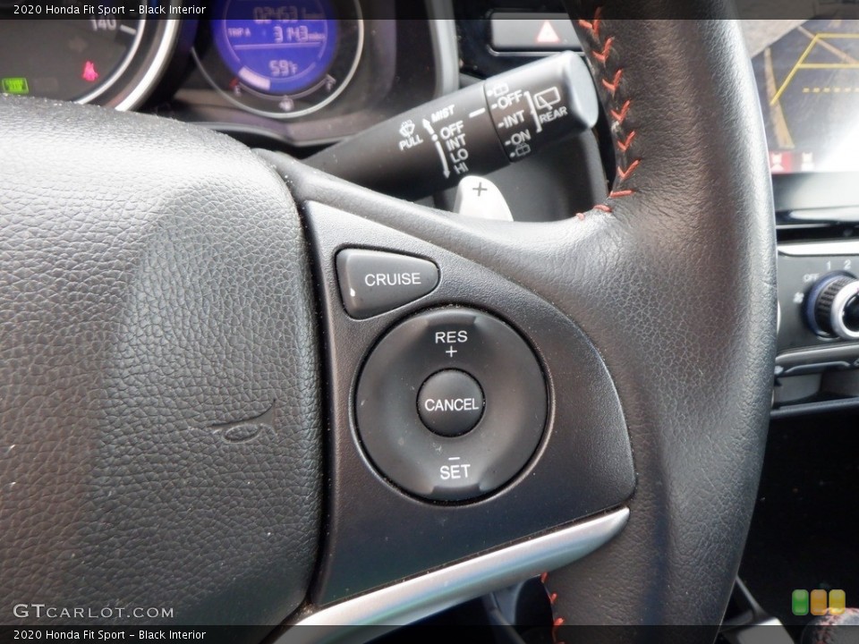 Black Interior Steering Wheel for the 2020 Honda Fit Sport #146652820