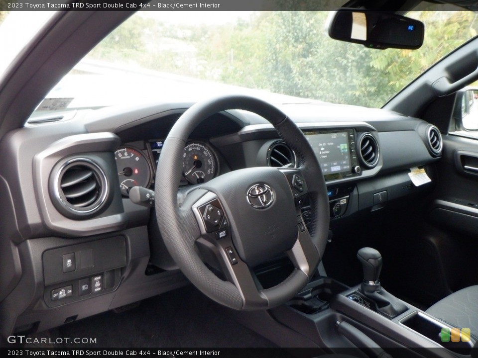 Black/Cement Interior Dashboard for the 2023 Toyota Tacoma TRD Sport Double Cab 4x4 #146652919