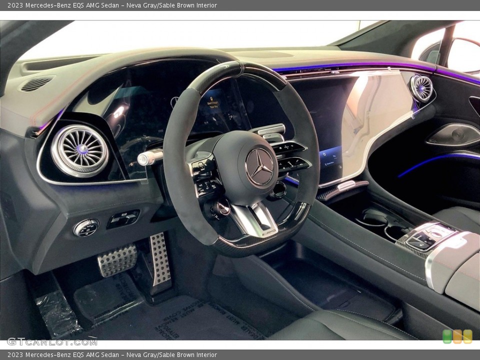 Neva Gray/Sable Brown Interior Dashboard for the 2023 Mercedes-Benz EQS AMG Sedan #146653026
