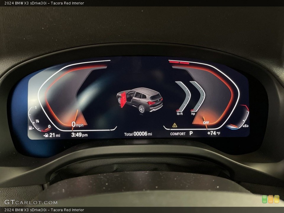 Tacora Red Interior Gauges for the 2024 BMW X3 sDrive30i #146653027