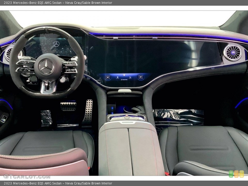 Neva Gray/Sable Brown Interior Dashboard for the 2023 Mercedes-Benz EQS AMG Sedan #146653074