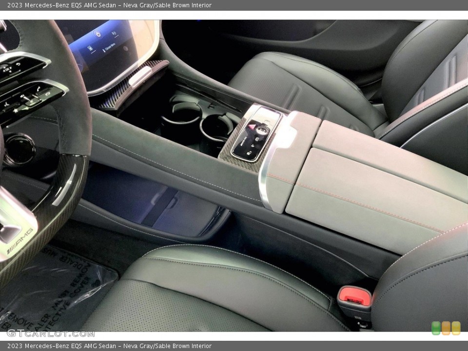 Neva Gray/Sable Brown Interior Controls for the 2023 Mercedes-Benz EQS AMG Sedan #146653123