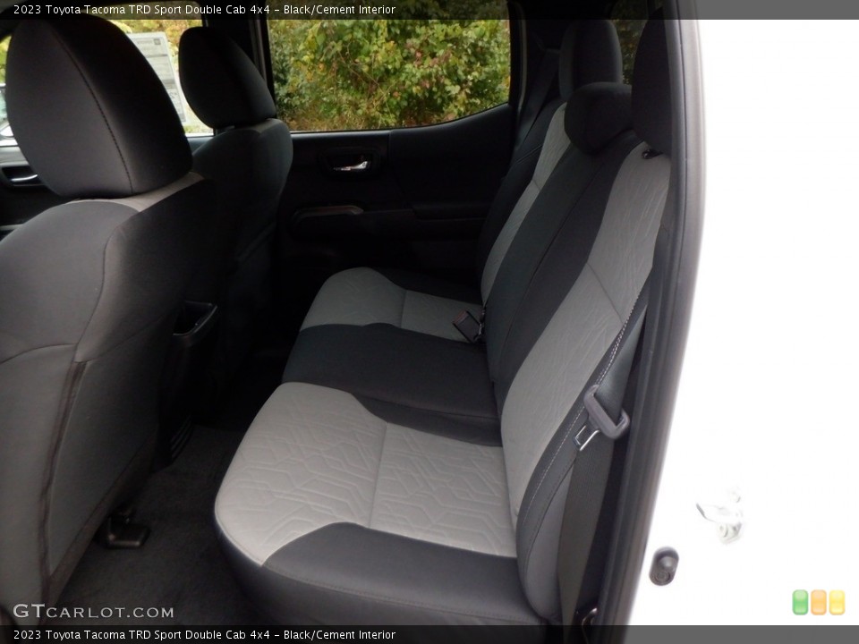 Black/Cement Interior Rear Seat for the 2023 Toyota Tacoma TRD Sport Double Cab 4x4 #146653319