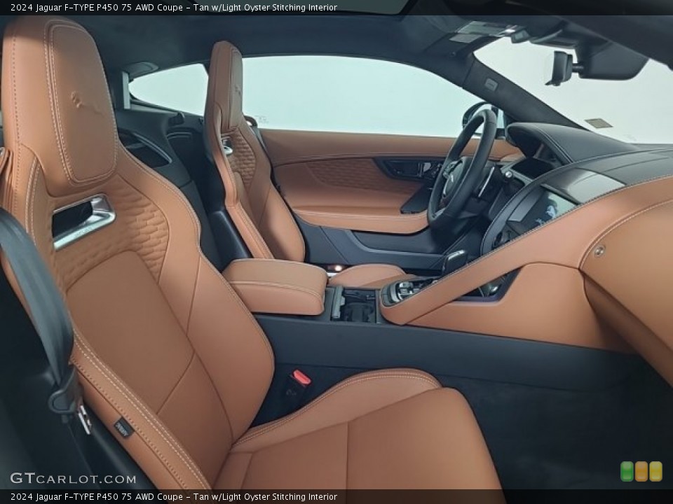 Tan w/Light Oyster Stitching Interior Photo for the 2024 Jaguar F-TYPE P450 75 AWD Coupe #146653320