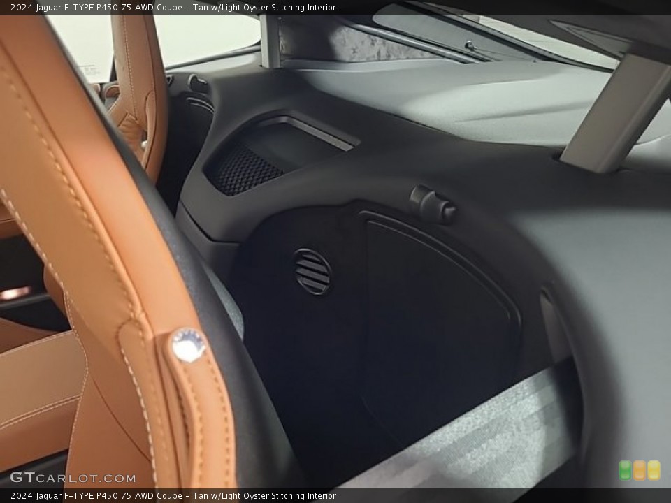 Tan w/Light Oyster Stitching Interior Rear Seat for the 2024 Jaguar F-TYPE P450 75 AWD Coupe #146653366
