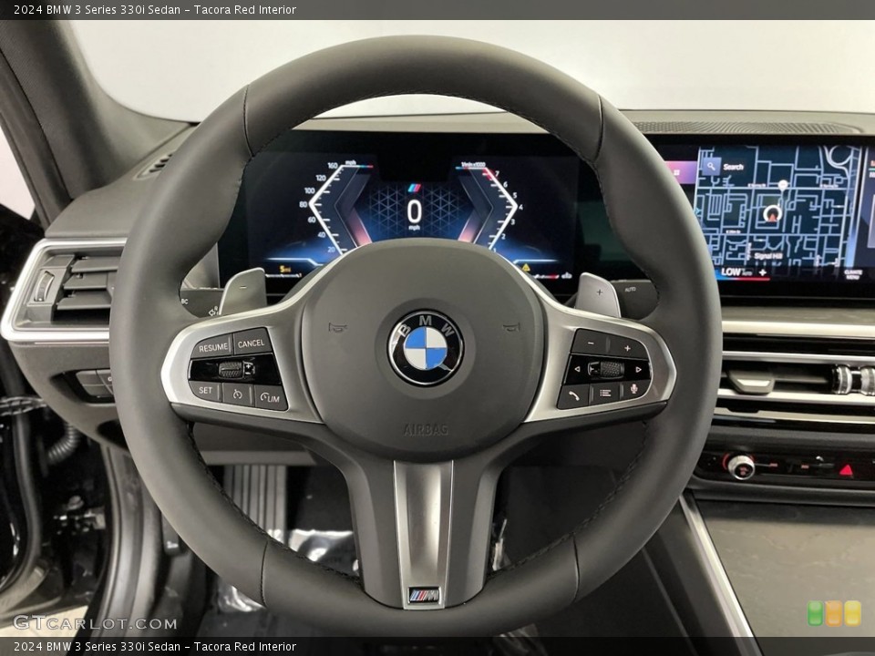 Tacora Red Interior Steering Wheel for the 2024 BMW 3 Series 330i Sedan #146653624
