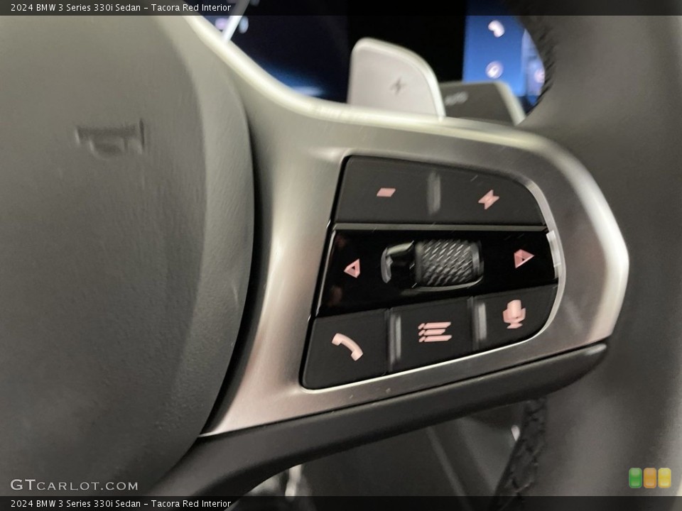 Tacora Red Interior Steering Wheel for the 2024 BMW 3 Series 330i Sedan #146653671