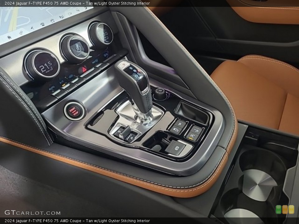 Tan w/Light Oyster Stitching Interior Transmission for the 2024 Jaguar F-TYPE P450 75 AWD Coupe #146653892