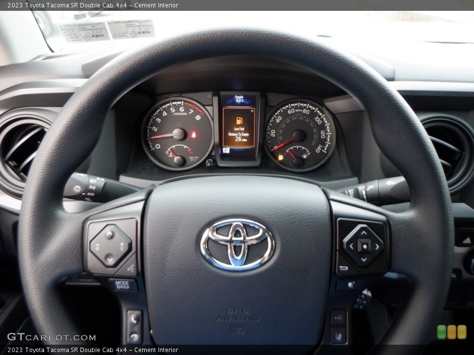 Cement Interior Steering Wheel for the 2023 Toyota Tacoma SR Double Cab 4x4 #146653936