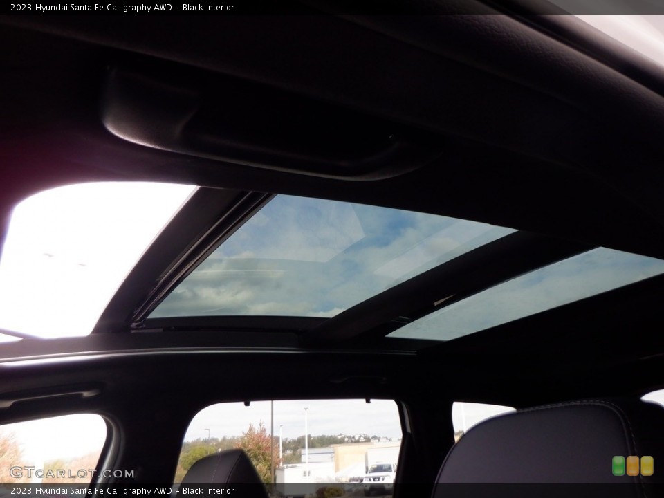 Black Interior Sunroof for the 2023 Hyundai Santa Fe Calligraphy AWD #146654124