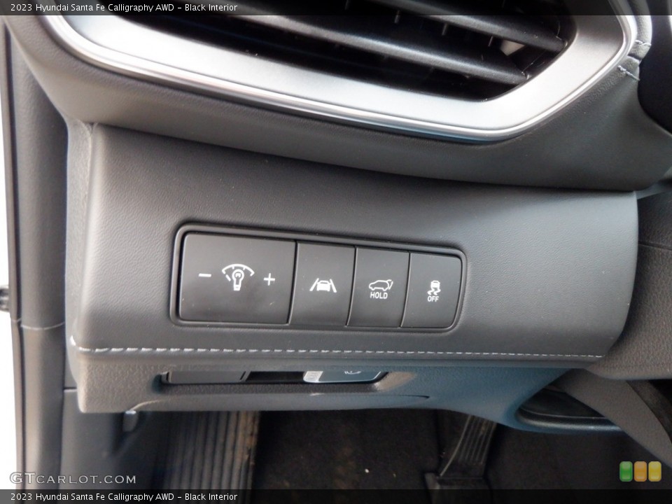 Black Interior Controls for the 2023 Hyundai Santa Fe Calligraphy AWD #146654167