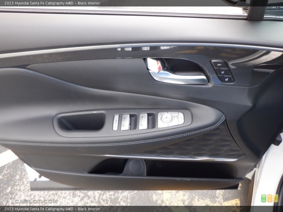Black Interior Door Panel for the 2023 Hyundai Santa Fe Calligraphy AWD #146654192