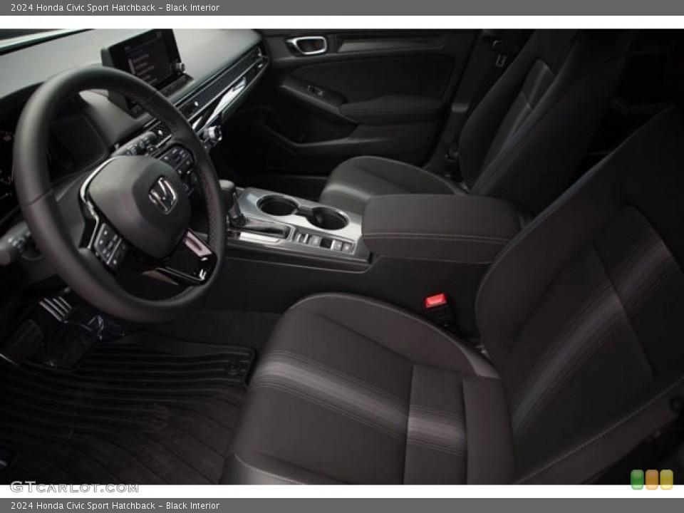 Black Interior Front Seat for the 2024 Honda Civic Sport Hatchback #146654201