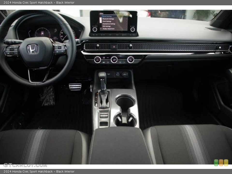 Black Interior Dashboard for the 2024 Honda Civic Sport Hatchback #146654249
